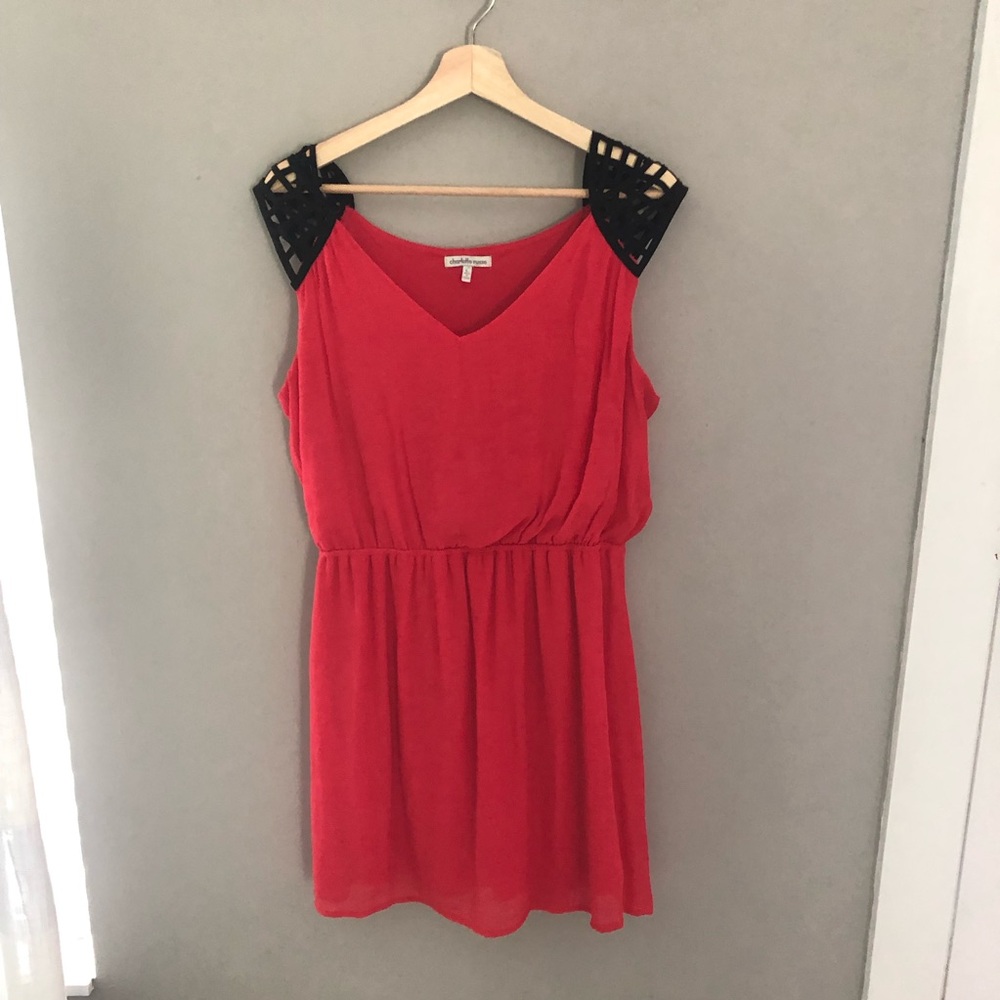Lace coral dress